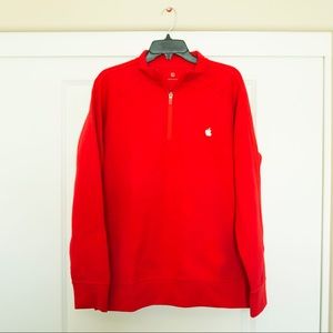 NWT Apple Logo Zip Up Sweater